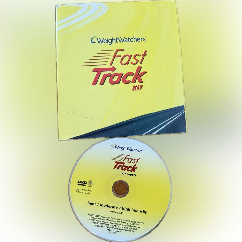 Weight Watchers Fast Track Kit (DVD with Meal Plan Chart)